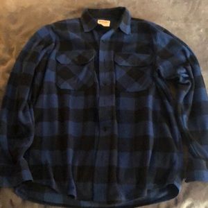 Wrangler blue flannel. Size L.
